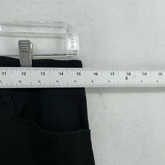 Kenneth Cole Pants Women's Sz 33x30 Black High-Rise Straight Flat Front Stretch - Picture 3 of 11